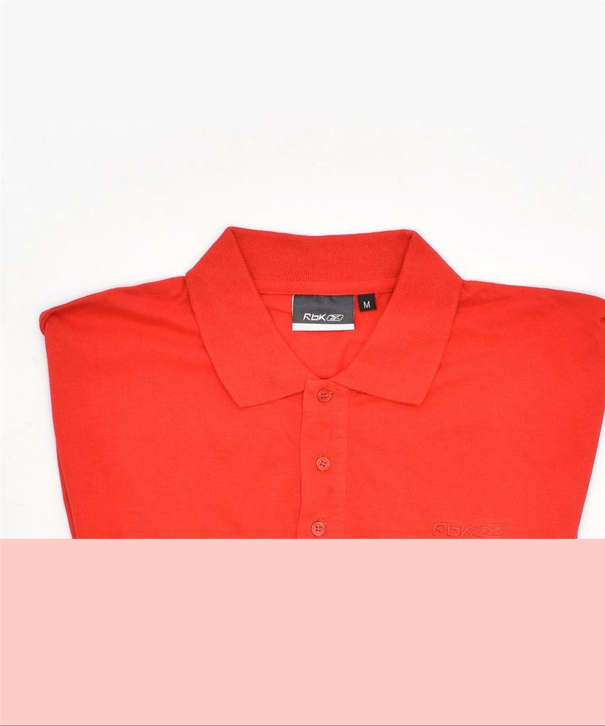 REEBOK Mens Polo Shirt Medium Red Cotton | Vintage | Thrift | Second-Hand | Used Clothing | Messina Hembry 