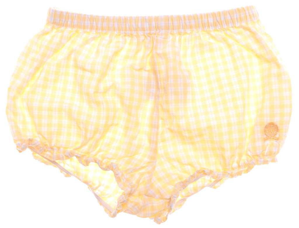 TOMMY HILFIGER Girls Swimming Pants 3-6 Months Yellow Check Cotton | Vintage | Thrift | Second-Hand | Used Clothing | Messina Hembry 