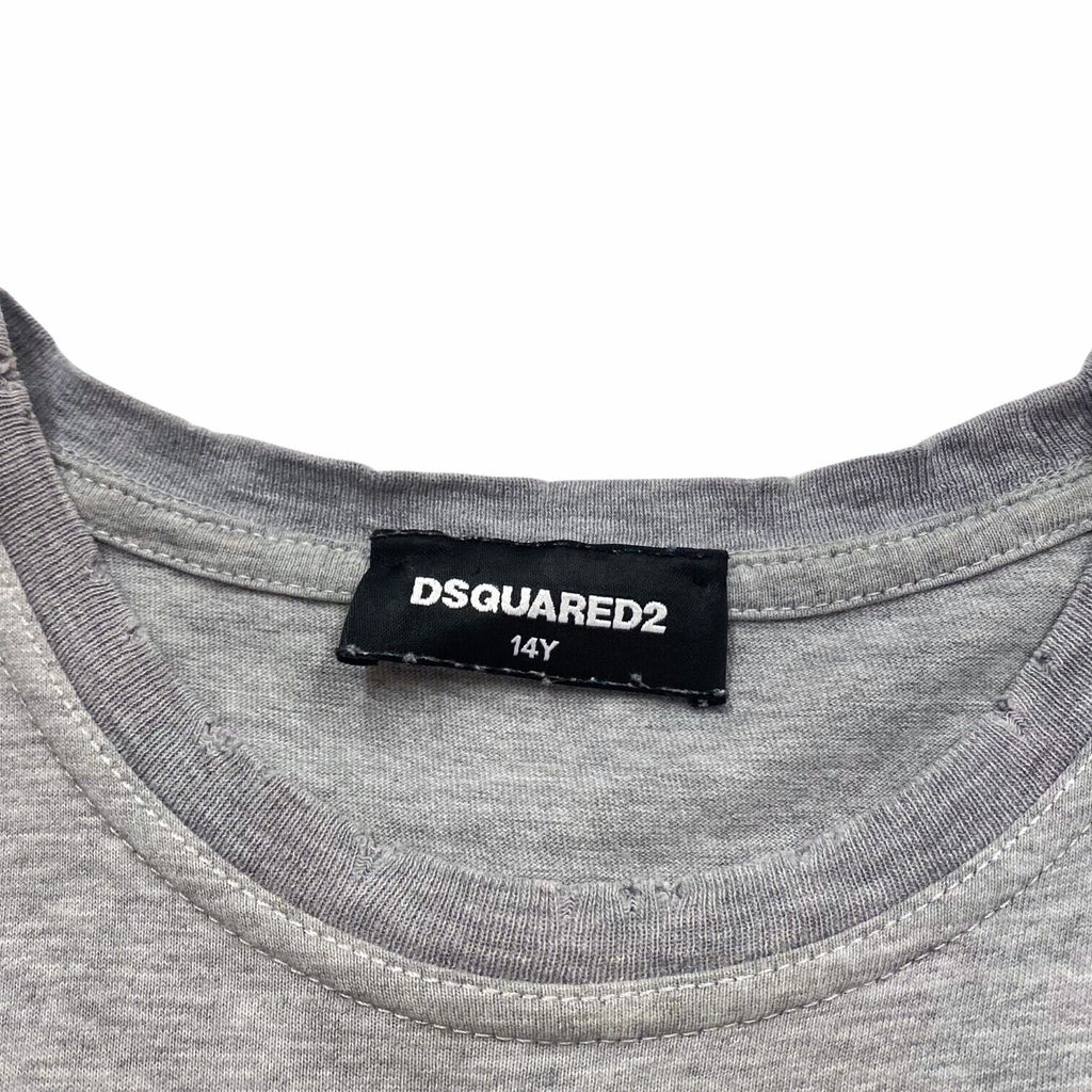 Dsquared2 Up & Coming Legendary Child Kids Tshirt | Vintage Designer Grey VTG | Vintage Messina Hembry | Thrift | Second-Hand Messina Hembry | Used Clothing | Messina Hembry 