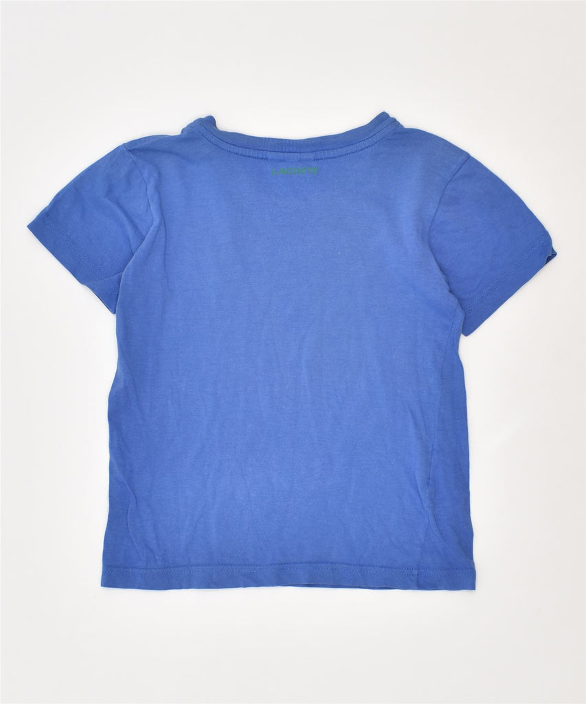 LACOSTE Girls T-Shirt Top 3-4 Years Blue Cotton | Vintage | Thrift | Second-Hand | Used Clothing | Messina Hembry 