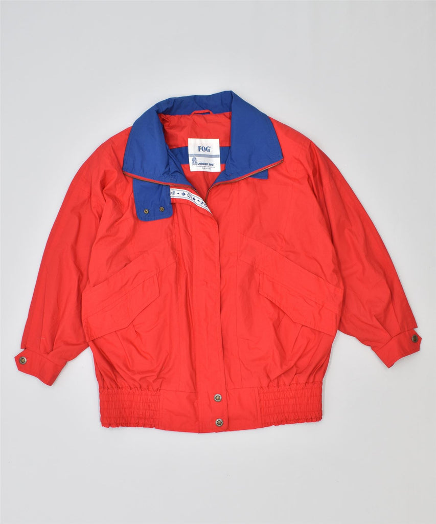 LONDON FOG Womens Utility Jacket UK 18 XL Red | Vintage | Thrift | Second-Hand | Used Clothing | Messina Hembry 