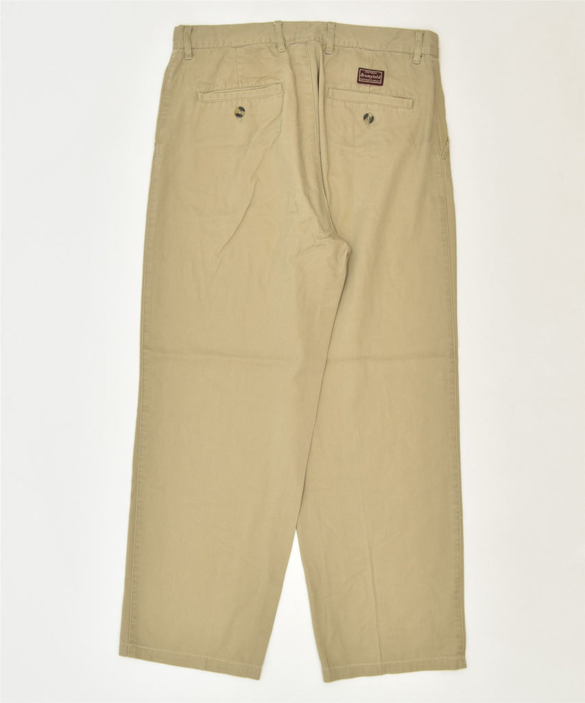 BROMFIELD Womens Straight Chino Trousers EU 48 XL W33 L27 Beige Classic | Vintage | Thrift | Second-Hand | Used Clothing | Messina Hembry 