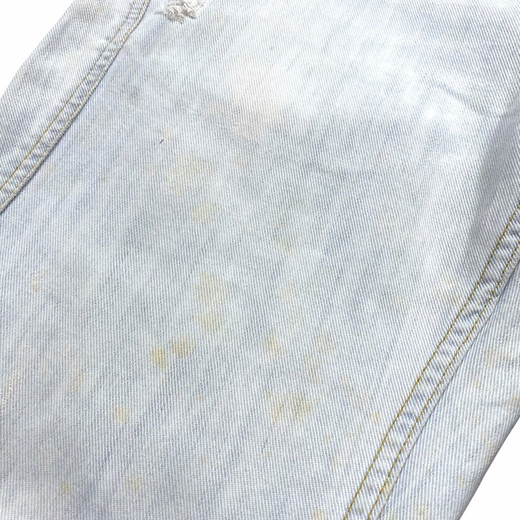 Costume National C'N'C Distressed Jeans | Vintage Designer Denim Light Blue VTG | Vintage Messina Hembry | Thrift | Second-Hand Messina Hembry | Used Clothing | Messina Hembry 