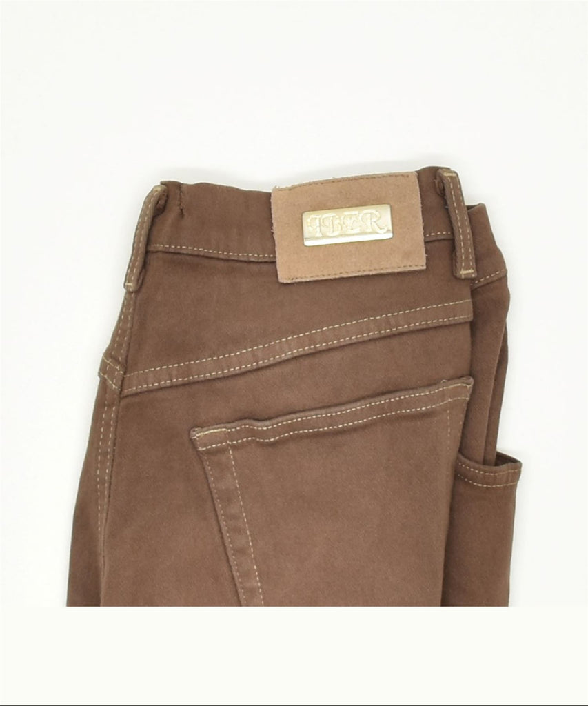 PBER Womens Skinny Casual Trousers W28 L27 Brown Vintage | Vintage | Thrift | Second-Hand | Used Clothing | Messina Hembry 