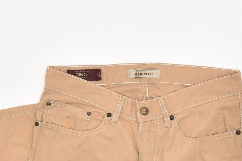 MARLBORO CLASSICS Mens Regular Fit Straight Casual Trousers W31 L34 Beige | Vintage | Thrift | Second-Hand | Used Clothing | Messina Hembry 