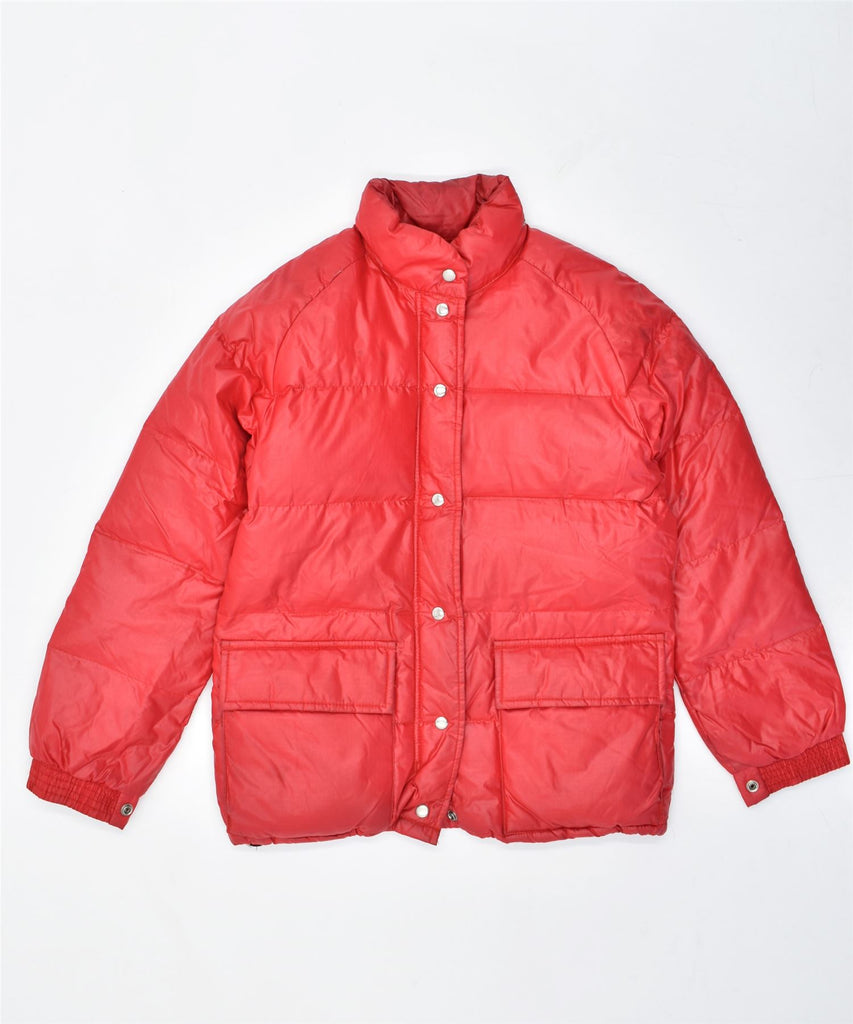 TOKENS Womens Padded Jacket UK 12 Medium Red Nylon Vintage | Vintage | Thrift | Second-Hand | Used Clothing | Messina Hembry 