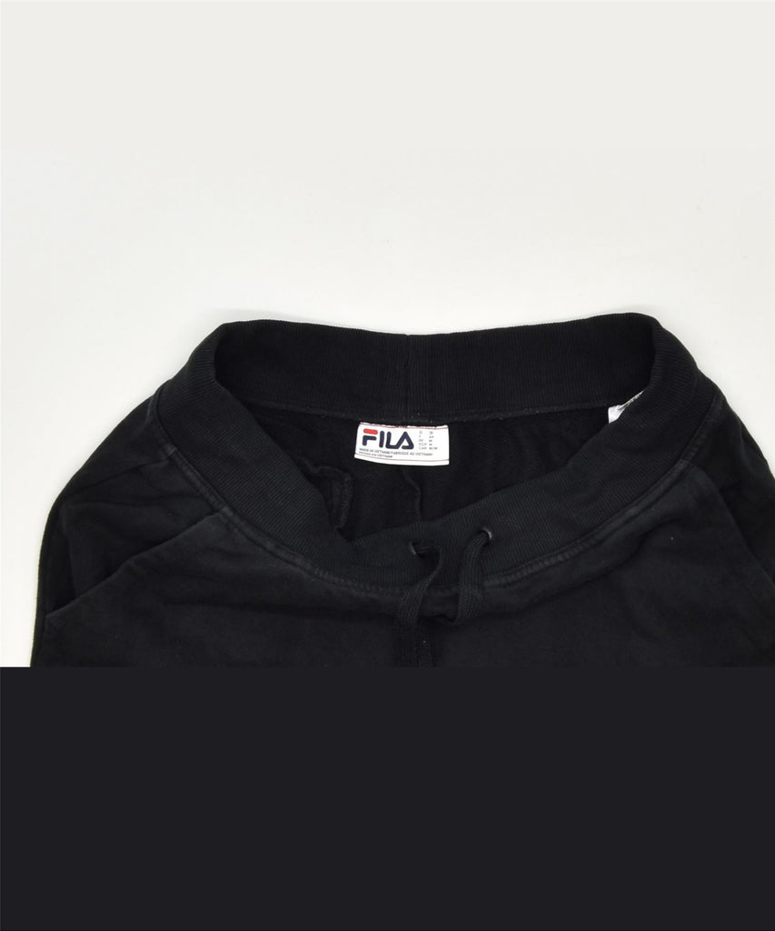 FILA Womens Tracksuit Trousers Joggers Medium Black Cotton Sports | Vintage | Thrift | Second-Hand | Used Clothing | Messina Hembry 