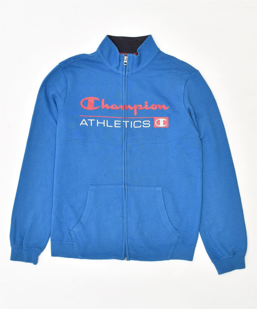 CHAMPION Boys Graphic Tracksuit Top Jacket 13-14 Years XL Blue Cotton | Vintage | Thrift | Second-Hand | Used Clothing | Messina Hembry 