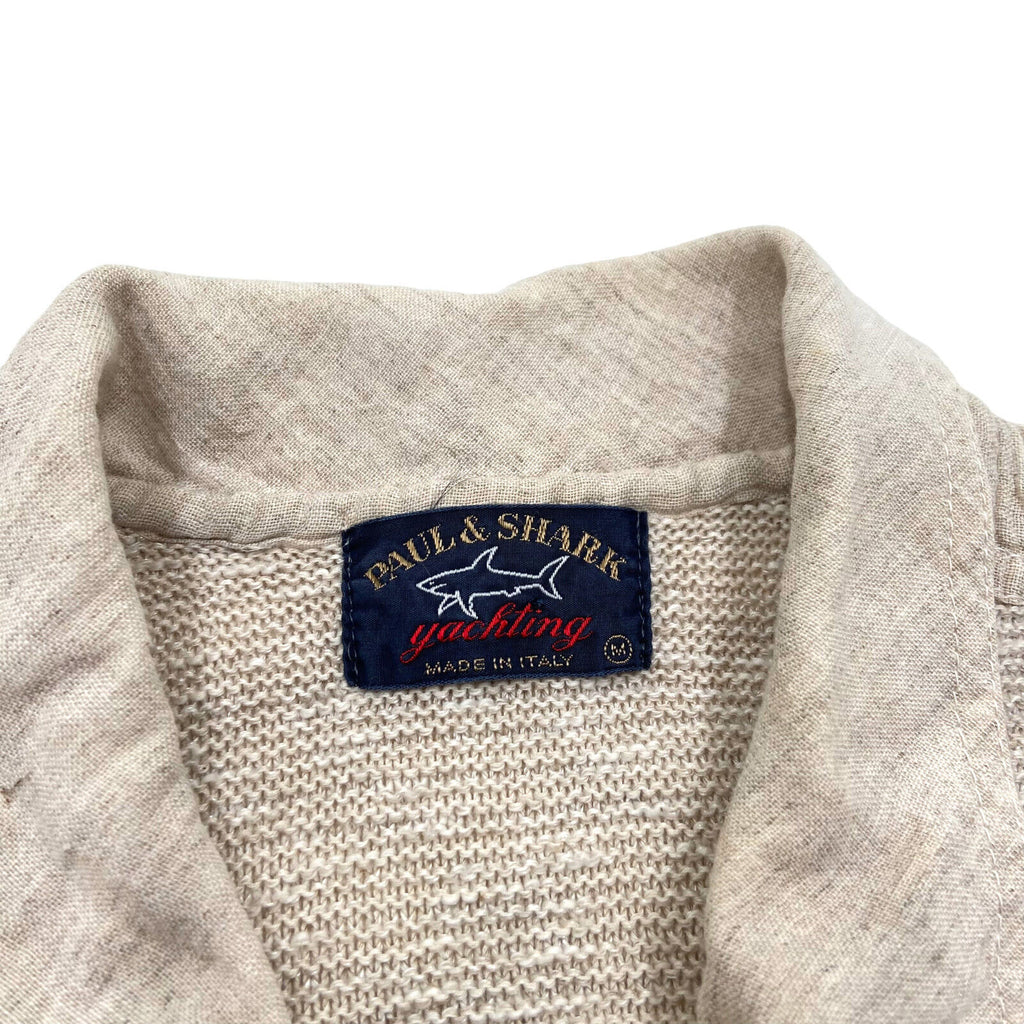 Paul & Shark Grey Cotton Knit Utility Jacket | Vintage High End Luxury Designer | Vintage Messina Hembry | Thrift | Second-Hand Messina Hembry | Used Clothing | Messina Hembry 