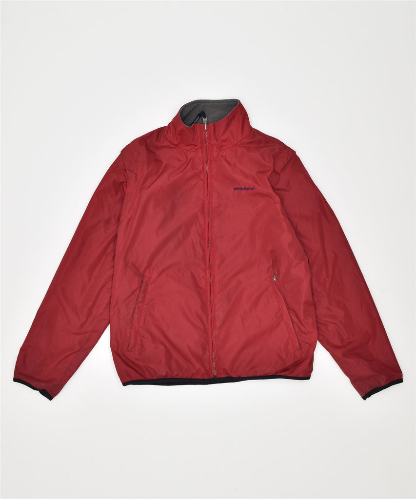 WOOLRICH Womens Bomber Jacket UK 16 Large Red | Vintage | Thrift | Second-Hand | Used Clothing | Messina Hembry 