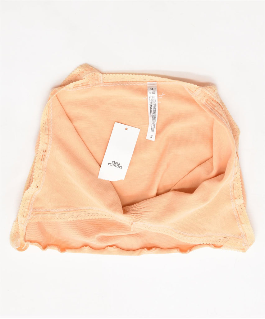 URBAN OUTFITTERS Womens Crop Top UK 12 Medium Orange Cotton Vintage | Vintage | Thrift | Second-Hand | Used Clothing | Messina Hembry 