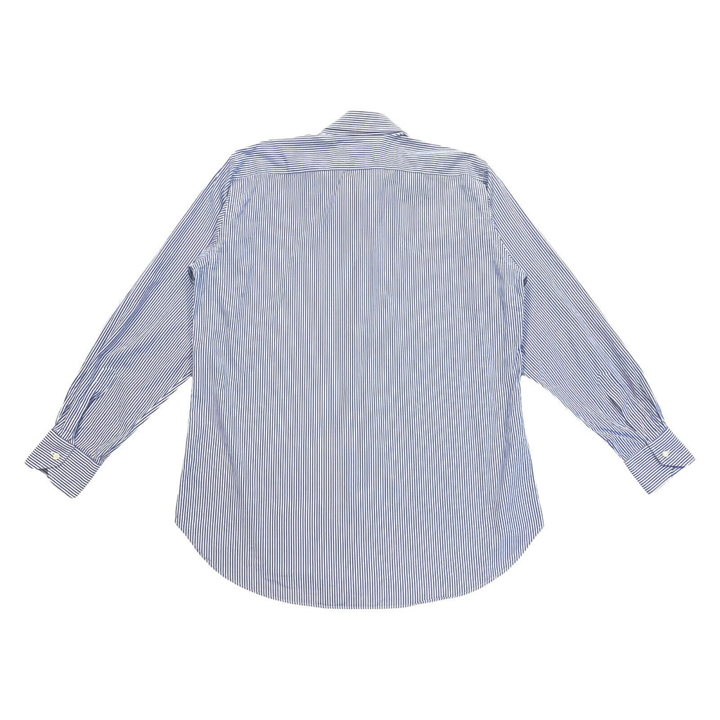 Etro Striped Button Up Shirt | Vintage High End Luxury Designer Blue White VTG | Vintage Messina Hembry | Thrift | Second-Hand Messina Hembry | Used Clothing | Messina Hembry 