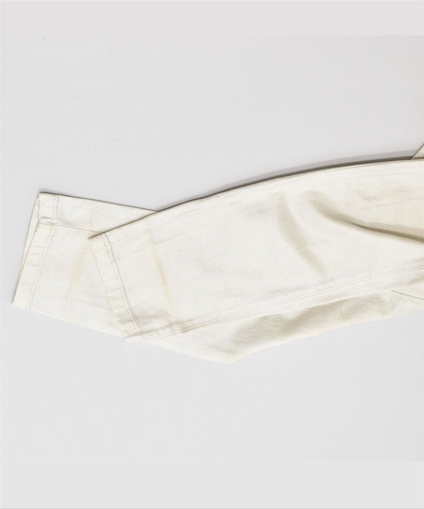 MASSIMO DUTTI Womens Skinny Casual Trousers W28 L28 White | Vintage | Thrift | Second-Hand | Used Clothing | Messina Hembry 