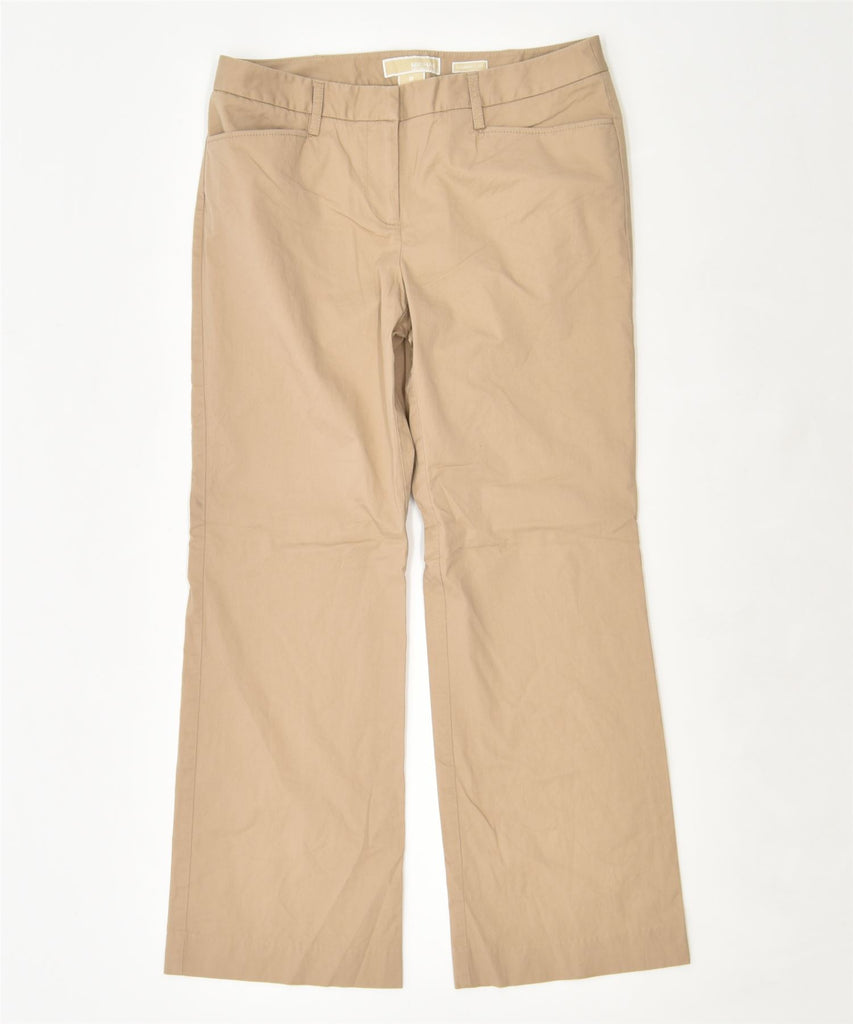 MICHAEL KORS Womens Straight Casual Trousers US 8 Medium W32 L29 Beige | Vintage | Thrift | Second-Hand | Used Clothing | Messina Hembry 