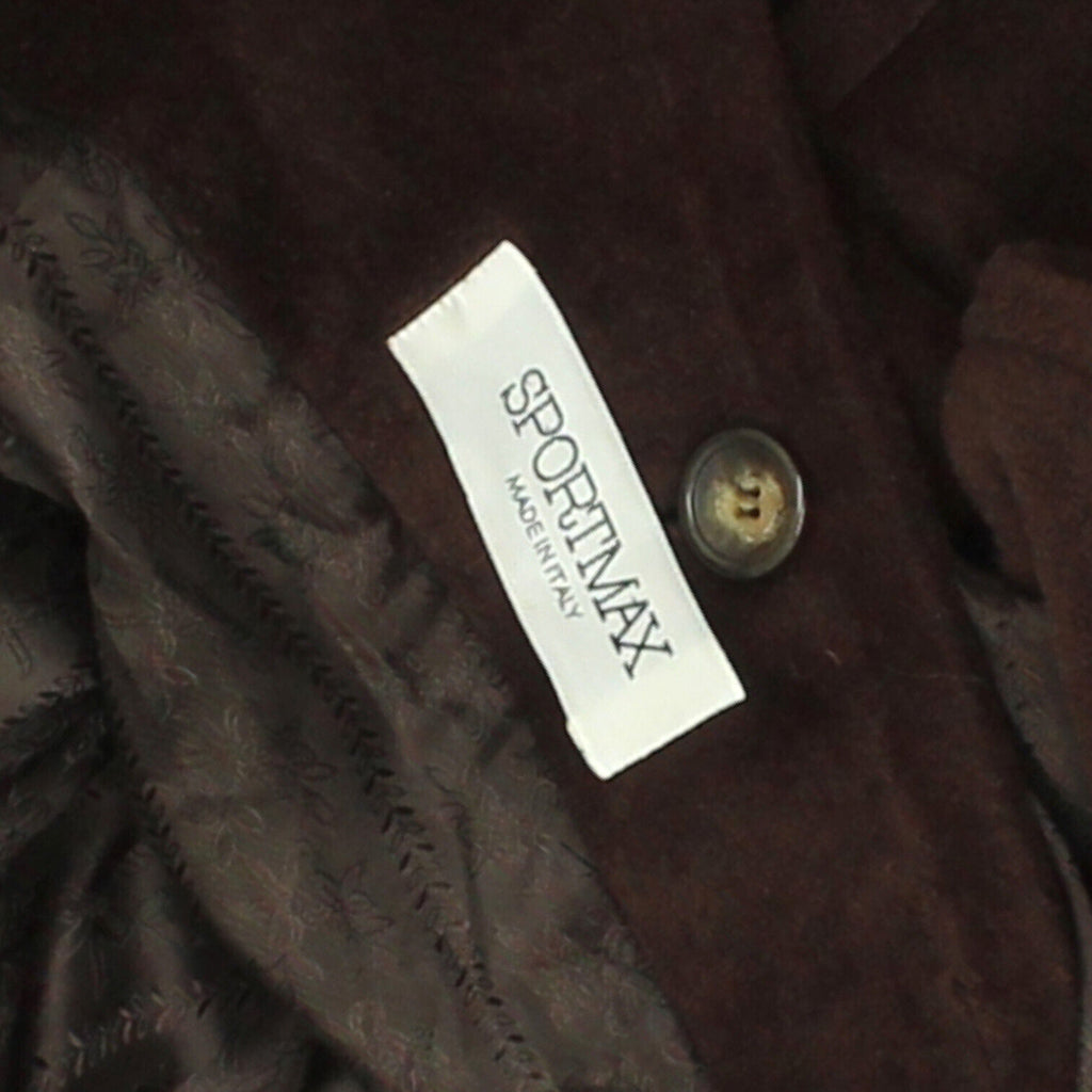Sportmax Womens Brown Double Breasted Wool Jacket | Vintage High End Designer | Vintage Messina Hembry | Thrift | Second-Hand Messina Hembry | Used Clothing | Messina Hembry 