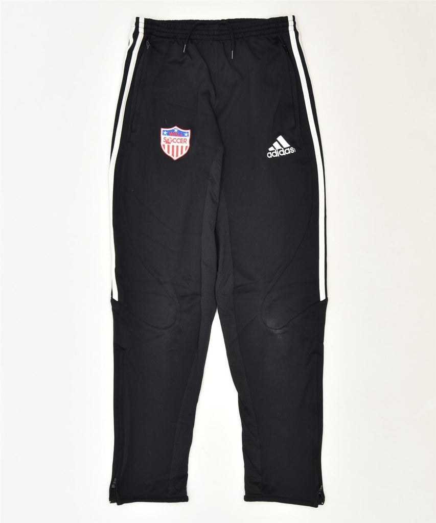 ADIDAS Girls Tracksuit Trousers 13-14 Years Black Polyester Sports | Vintage | Thrift | Second-Hand | Used Clothing | Messina Hembry 