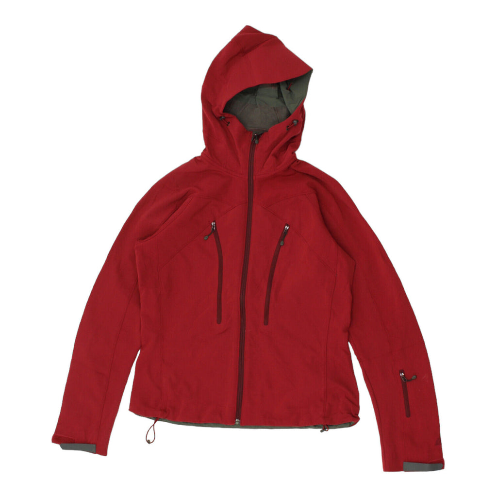 Mountain Equipment Womens Red Hooded Jacket | Vintage High End Hiking Activewear | Vintage Messina Hembry | Thrift | Second-Hand Messina Hembry | Used Clothing | Messina Hembry 