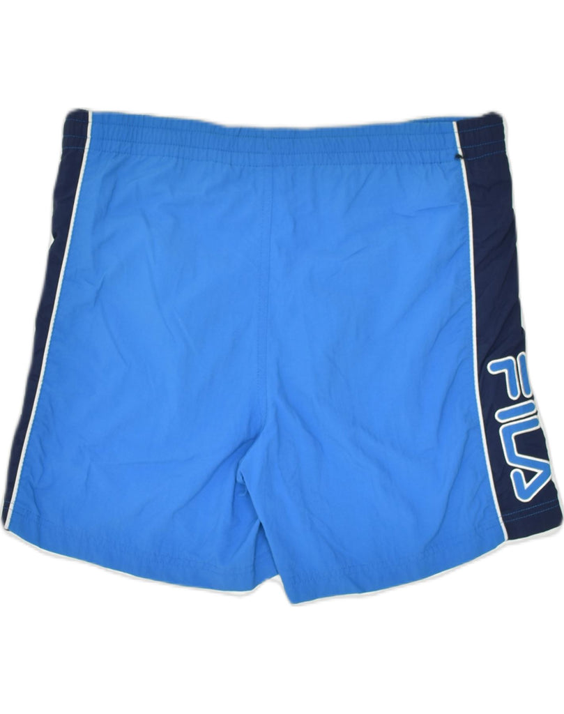 FILA Mens Loose Fit Swimming Shorts Small Blue | Vintage | Thrift | Second-Hand | Used Clothing | Messina Hembry 