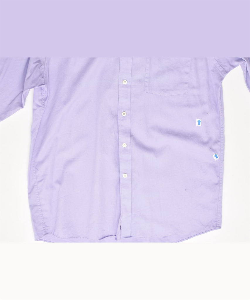 MICHAEL KORS Mens Shirt Size 15 1/2 Medium Purple Cotton | Vintage | Thrift | Second-Hand | Used Clothing | Messina Hembry 