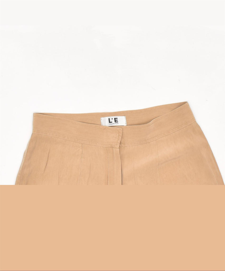 L'EQUIPE Womens Tapered Casual Trousers W28 L30 Beige | Vintage | Thrift | Second-Hand | Used Clothing | Messina Hembry 