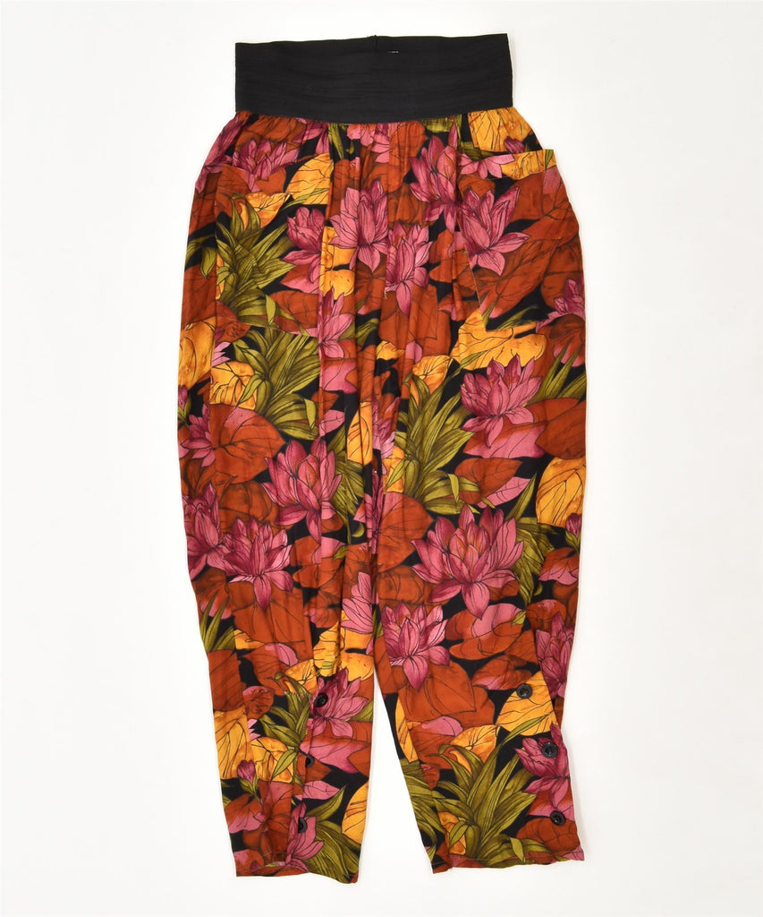 CHARLIE CHAPLIN Womens Harem Trousers UK 8 Small W26 L22 Multicoloured | Vintage | Thrift | Second-Hand | Used Clothing | Messina Hembry 