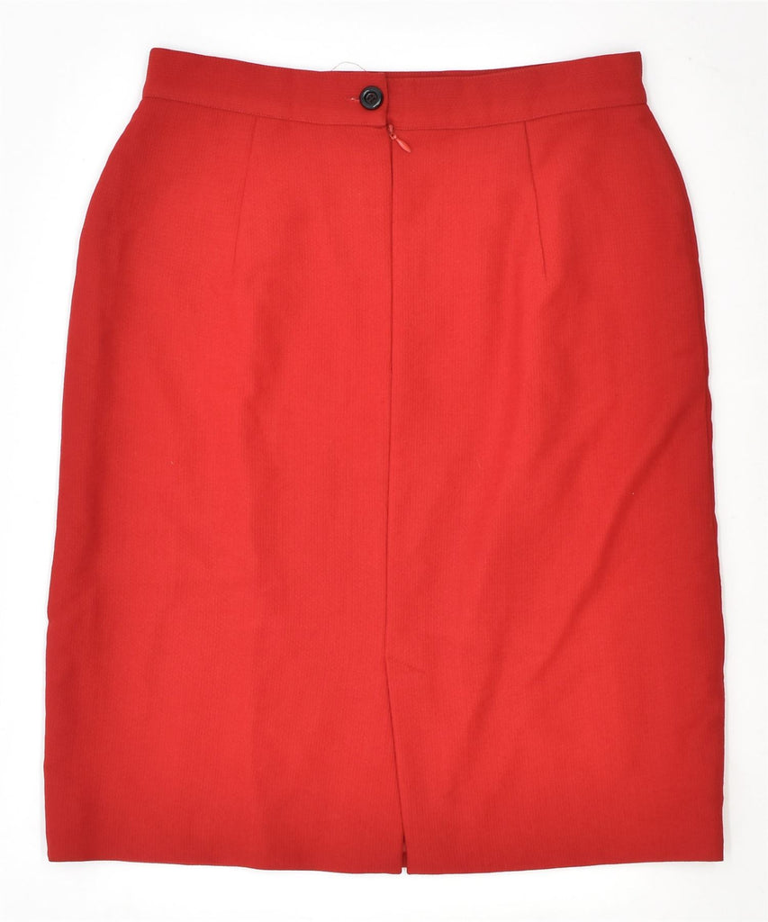 CENTAL Womens Pencil Skirt IT 46 Large W30 Red Vintage | Vintage | Thrift | Second-Hand | Used Clothing | Messina Hembry 