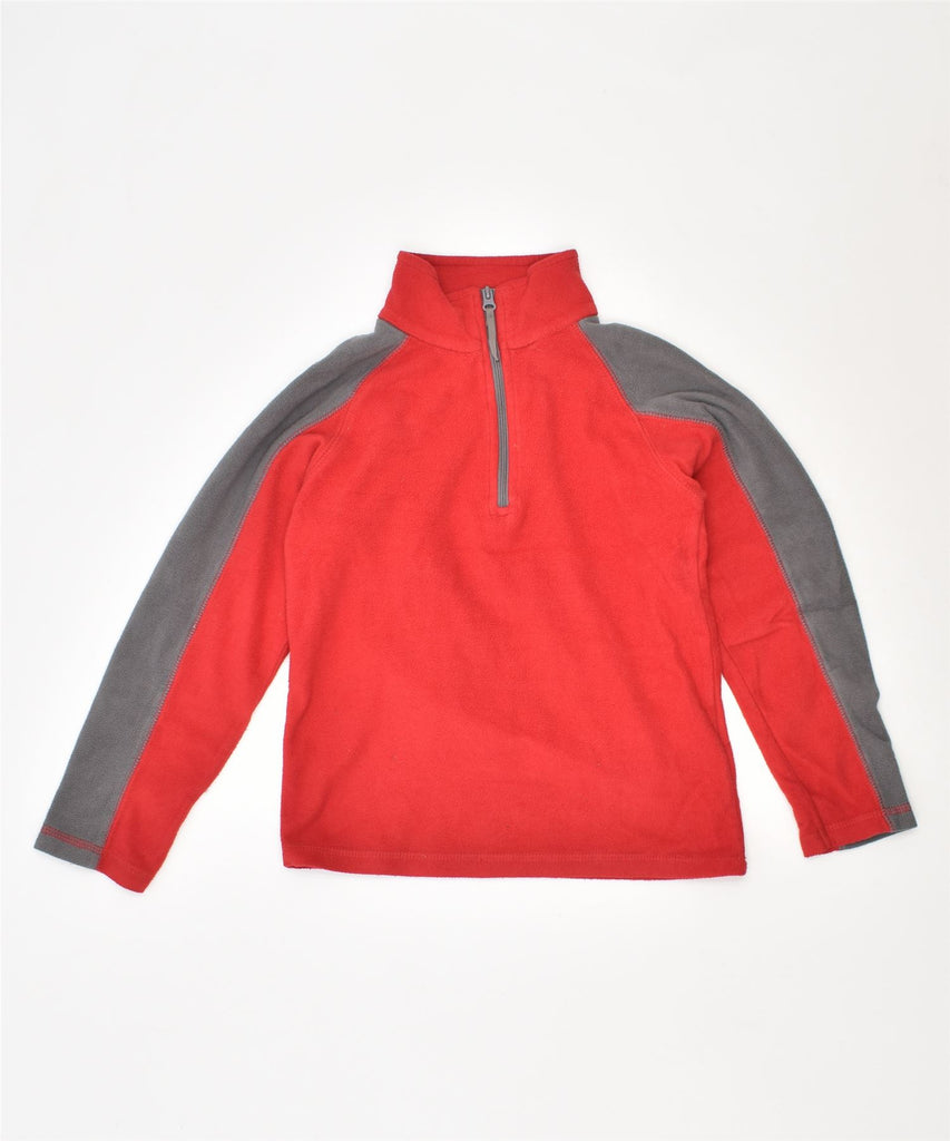 MOUNTAIN WAREHOUSE Boys Fleece Zip Neck Jumper Sweater 5-6 Years Red | Vintage | Thrift | Second-Hand | Used Clothing | Messina Hembry 