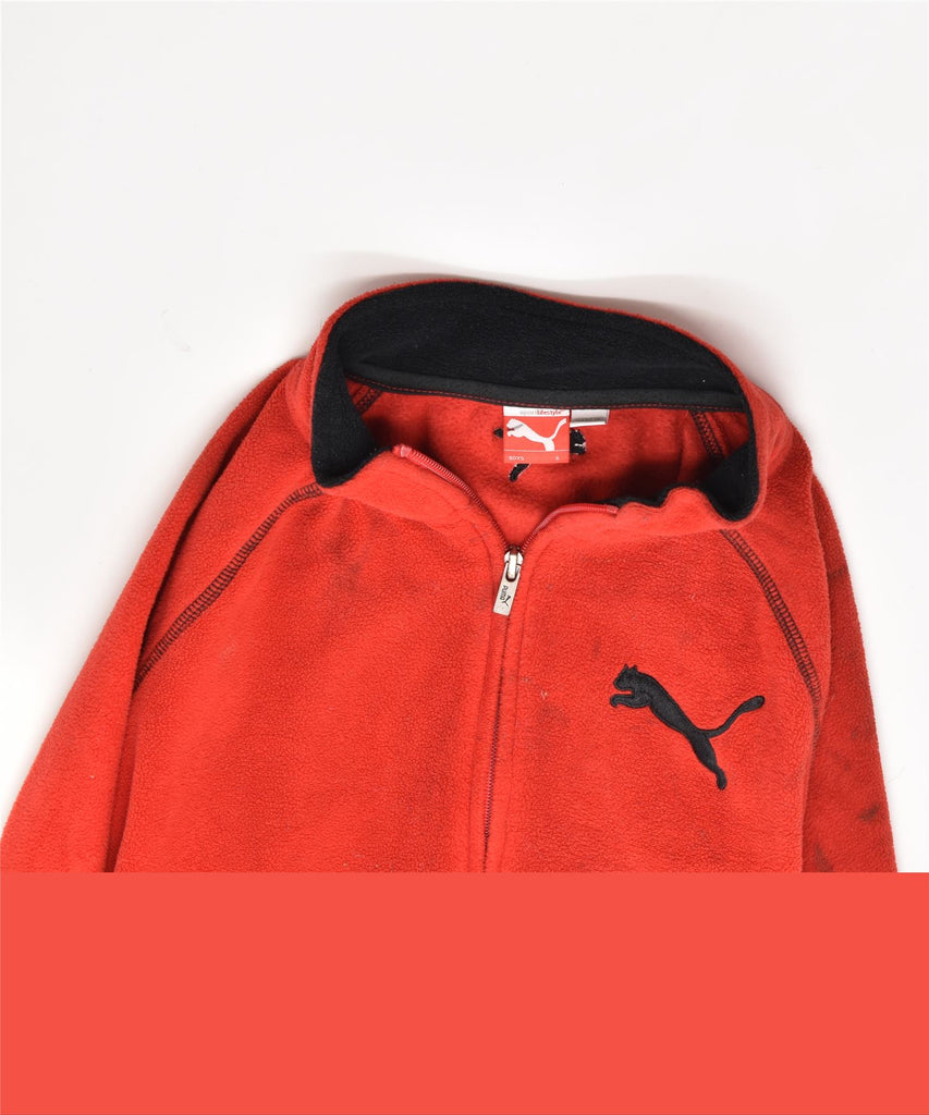 PUMA Boys Fleece Jacket 5-6 Years Red Polyester | Vintage | Thrift | Second-Hand | Used Clothing | Messina Hembry 