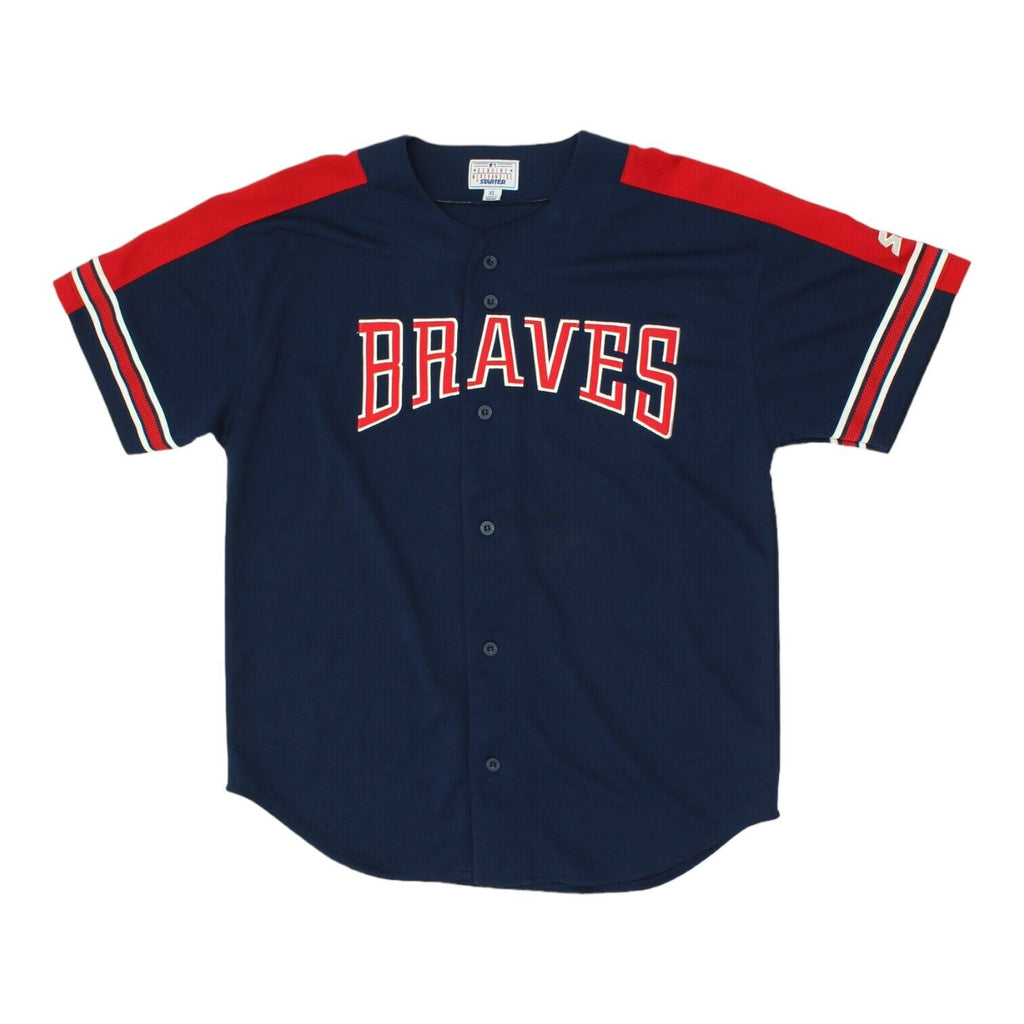 Atlanta Braves Starter Mens Away Jersey | Vintage 90s MLB Baseball US Sports VTG | Vintage Messina Hembry | Thrift | Second-Hand Messina Hembry | Used Clothing | Messina Hembry 