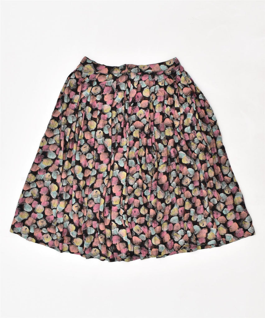 VINTAGE Womens Pleated Skirt W26 Small Multicoloured Spotted | Vintage | Thrift | Second-Hand | Used Clothing | Messina Hembry 