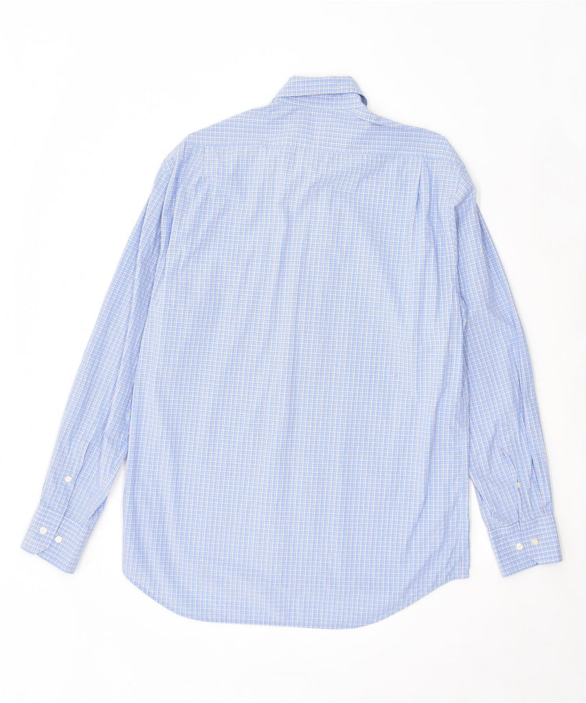 BEST COMPANY Mens Regular Shirt Medium Blue Check Cotton | Vintage | Thrift | Second-Hand | Used Clothing | Messina Hembry 