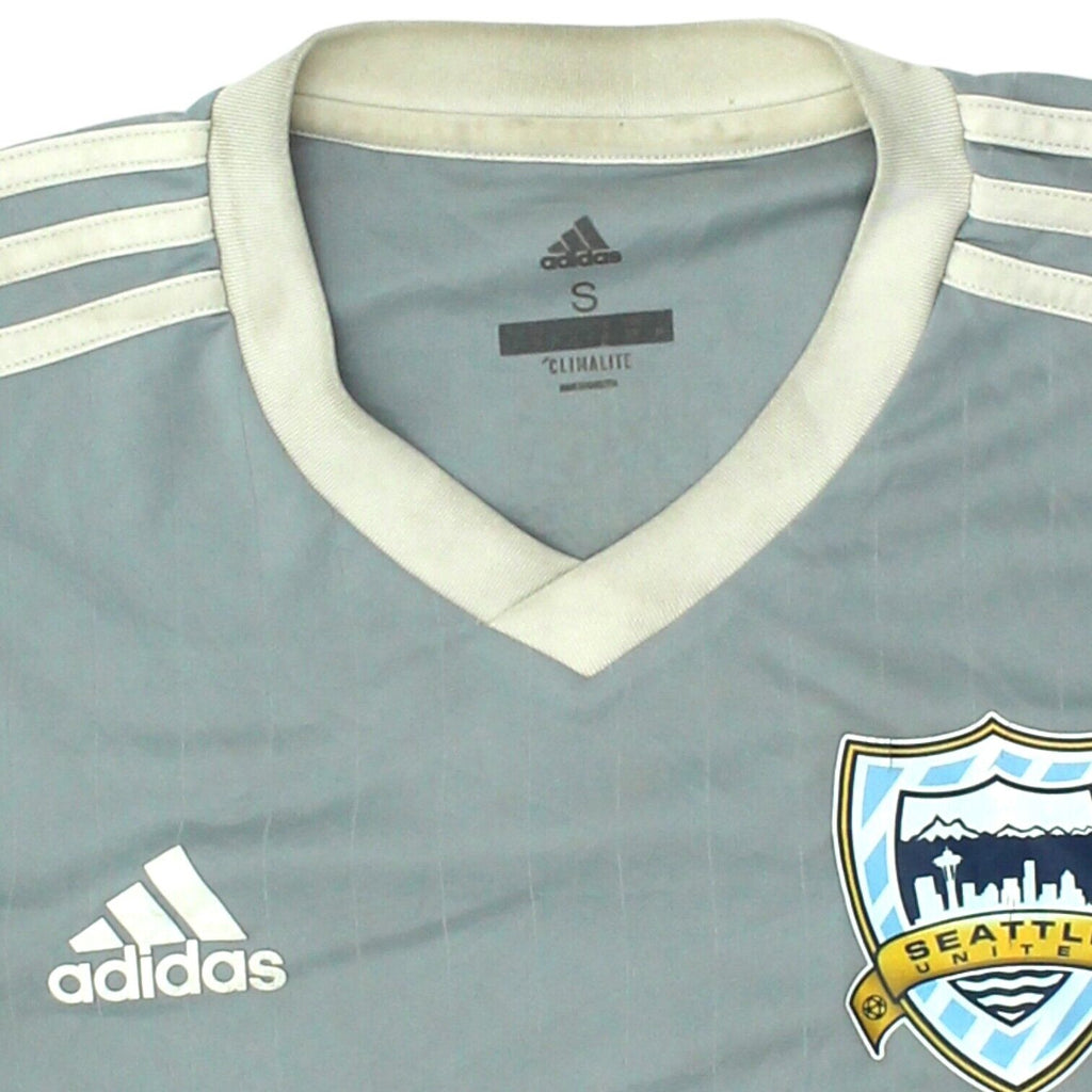 Seattle United Grey Football Shirt | Vintage US Soccer Sportswear Small VTG | Vintage Messina Hembry | Thrift | Second-Hand Messina Hembry | Used Clothing | Messina Hembry 