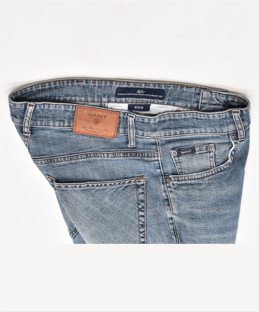 GANT Mens Tyler Low Waist Straight Jeans W31 L31 Blue | Vintage | Thrift | Second-Hand | Used Clothing | Messina Hembry 