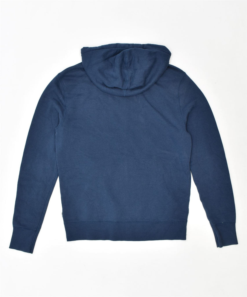 CONTE OF FLORENCE Mens Zip Hoodie Sweater XS Blue Cotton | Vintage | Thrift | Second-Hand | Used Clothing | Messina Hembry 