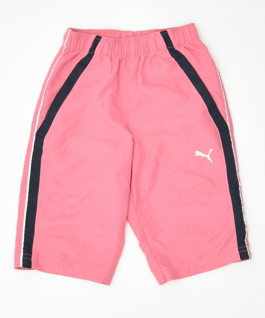 PUMA Girls Sport Shorts 3-4 Years Pink Polyester Sports | Vintage | Thrift | Second-Hand | Used Clothing | Messina Hembry 