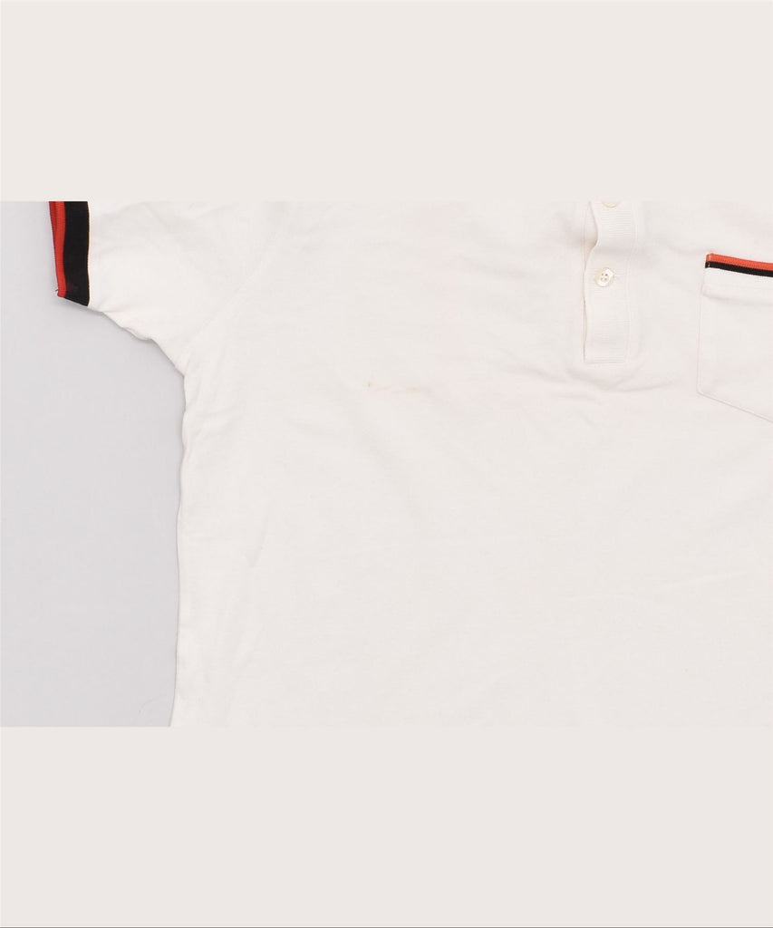 LOTTO Boys Polo Shirt 15-16 Years 2XL White Cotton | Vintage | Thrift | Second-Hand | Used Clothing | Messina Hembry 