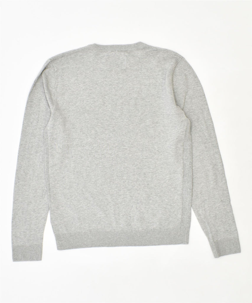 JACK & JONES Mens Core Crew Neck Jumper Sweater Small Grey Cotton | Vintage | Thrift | Second-Hand | Used Clothing | Messina Hembry 