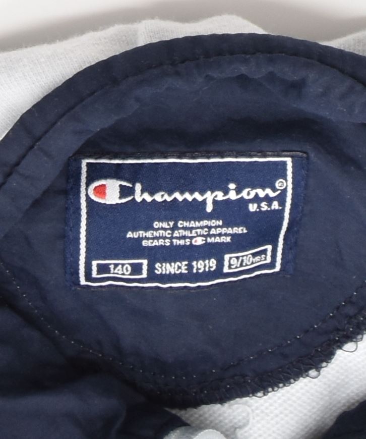 CHAMPION Boys Cardigan Sweater 9-10 Years Off White Cotton | Vintage | Thrift | Second-Hand | Used Clothing | Messina Hembry 