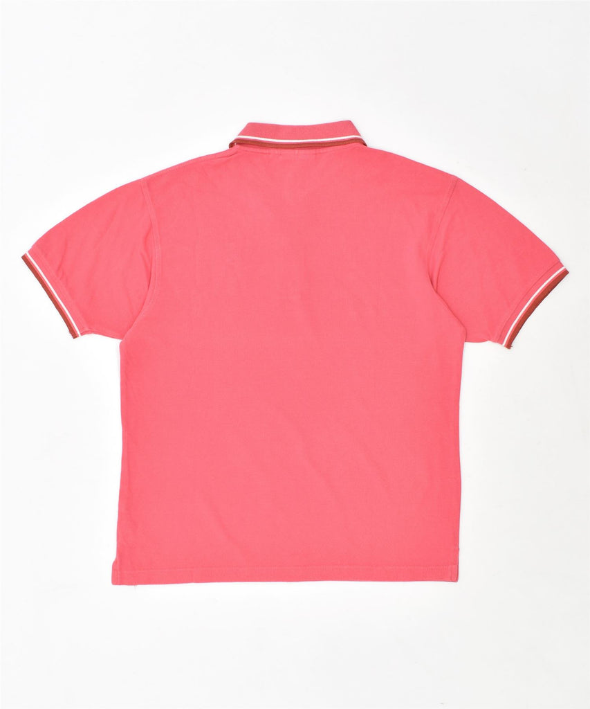 LOTTO Mens Polo Shirt Medium Pink Cotton | Vintage | Thrift | Second-Hand | Used Clothing | Messina Hembry 