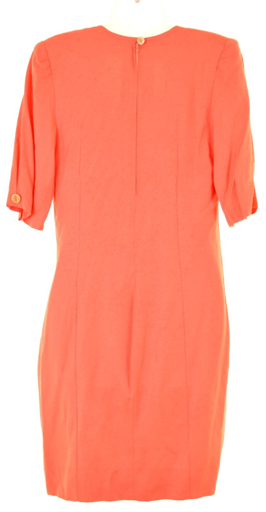 VINTAGE Womens Basic Dress Size 10 Small Orange Vintage - Second Hand & Vintage Designer Clothing - Messina Hembry