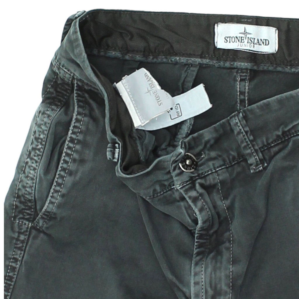 Stone Island Junior Boys Black Cargo Pants | Vintage Trousers Designer Jeans VTG | Vintage Messina Hembry | Thrift | Second-Hand Messina Hembry | Used Clothing | Messina Hembry 