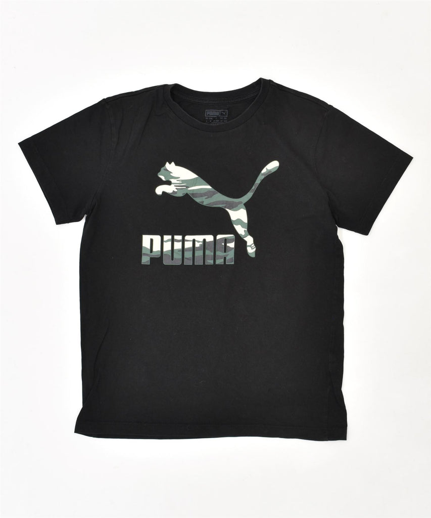 PUMA Boys Graphic T-Shirt Top 11-12 Years Black | Vintage | Thrift | Second-Hand | Used Clothing | Messina Hembry 