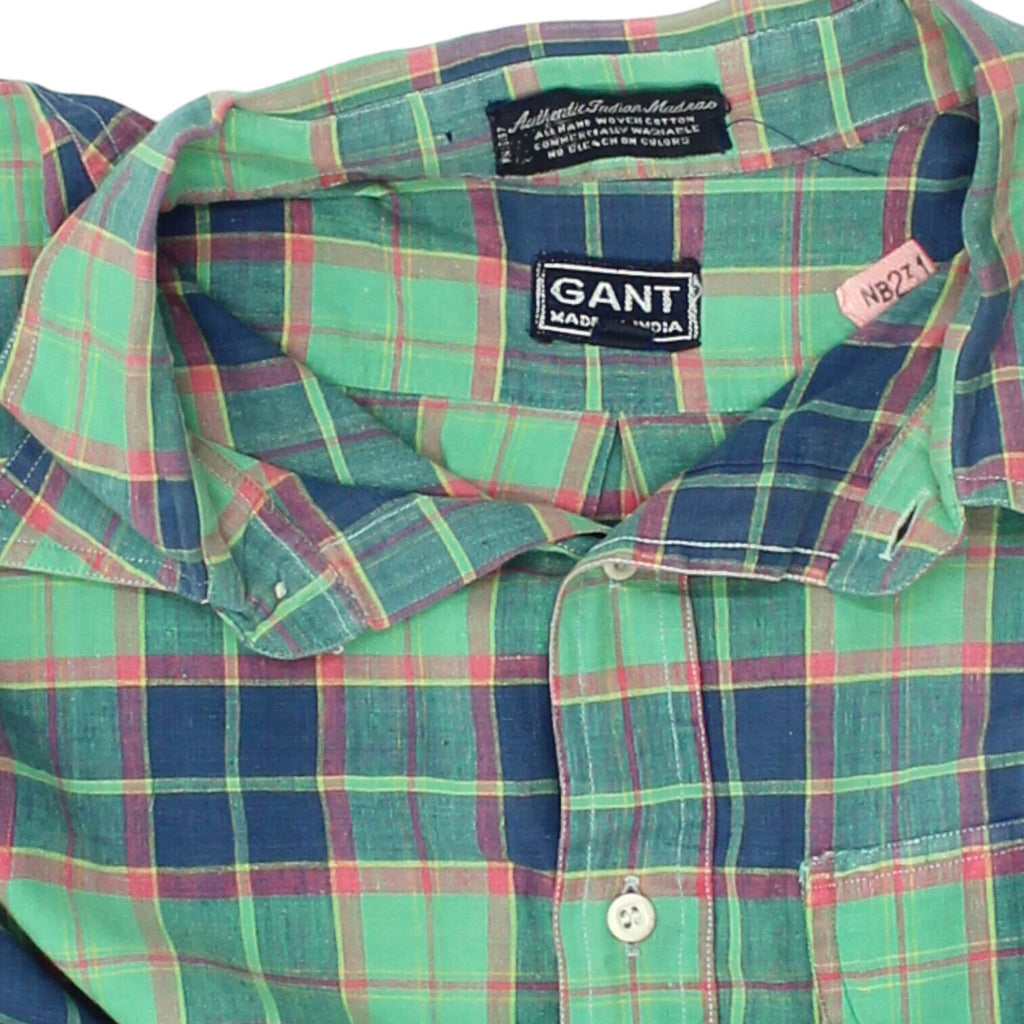 Gant Mens Colourful Checked Long Sleeve Cotton Shirt | Vintage Designer VTG | Vintage Messina Hembry | Thrift | Second-Hand Messina Hembry | Used Clothing | Messina Hembry 