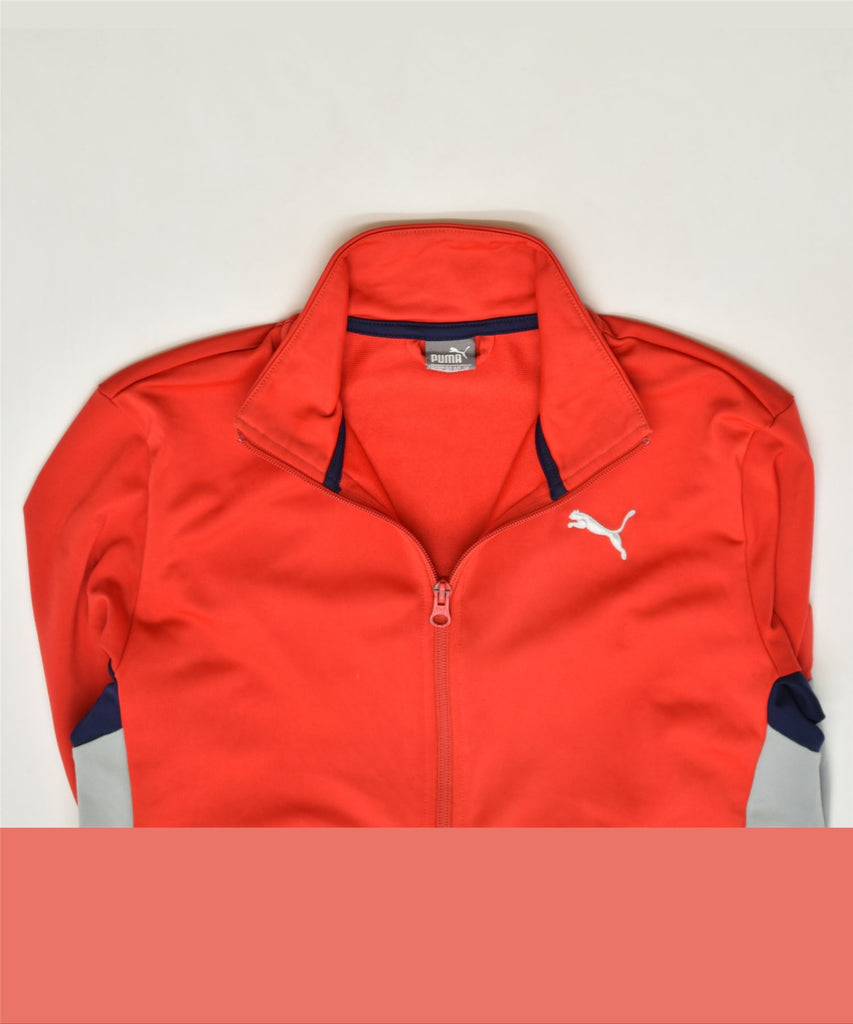 PUMA Boys Tracksuit Top Jacket 13-14 Years Red Polyester | Vintage | Thrift | Second-Hand | Used Clothing | Messina Hembry 