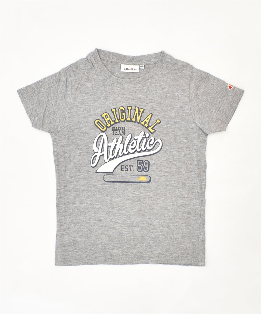 ELLESSE Boys Graphic T-Shirt Top 3-4 Years Grey Cotton | Vintage | Thrift | Second-Hand | Used Clothing | Messina Hembry 