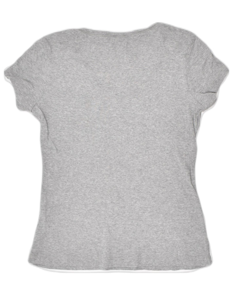 CHAMPION Womens T-Shirt Top UK 10 Small Grey Cotton | Vintage | Thrift | Second-Hand | Used Clothing | Messina Hembry 