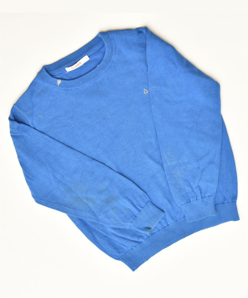 SUN68 Boys Crew Neck Jumper Sweater 18-24 Months Blue Cotton Classic | Vintage | Thrift | Second-Hand | Used Clothing | Messina Hembry 