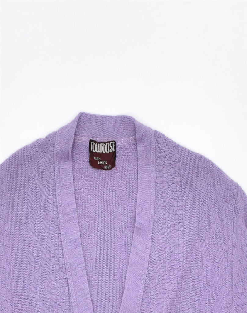 VINTAGE Womens Cardigan Sweater UK 16 Large Purple | Vintage | Thrift | Second-Hand | Used Clothing | Messina Hembry 