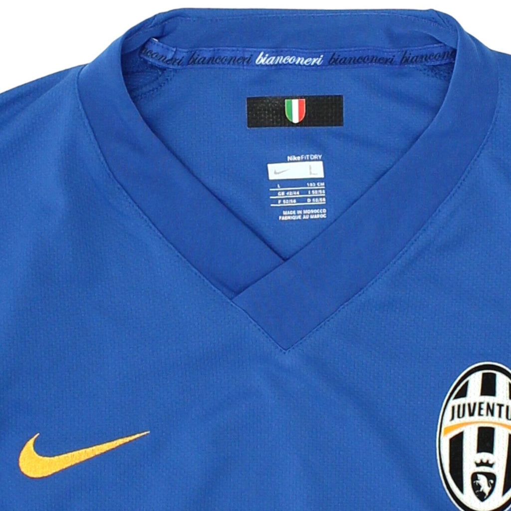 Juventus 07/08 Mens Blue Nike Away Shirt | Vintage Italian Serie A Football VTG | Vintage Messina Hembry | Thrift | Second-Hand Messina Hembry | Used Clothing | Messina Hembry 