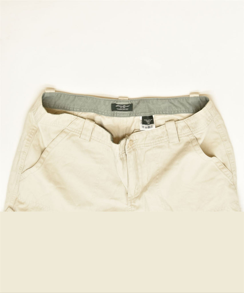 EDDIE BAUER Womens Vashon Fit Chino Shorts US 10 Large W34 Off White | Vintage | Thrift | Second-Hand | Used Clothing | Messina Hembry 